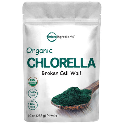 Organic Chlorella Powder front