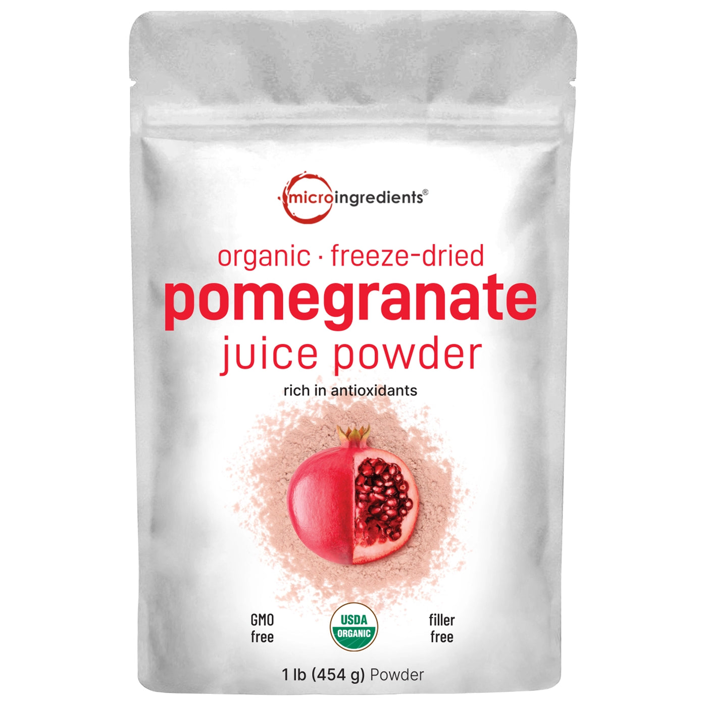 Organic Pomegranate Juice Powder Front