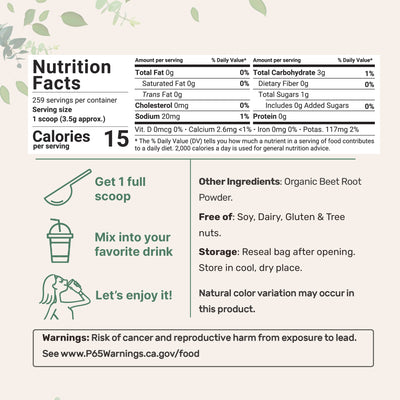 Micro Ingredients Organic Beet Root Powder, 2 Pound