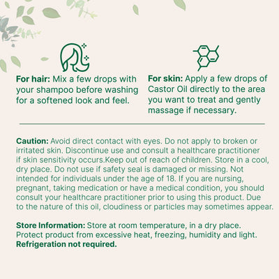 Micro Ingredients Organic Castor Oil, 32 fl oz