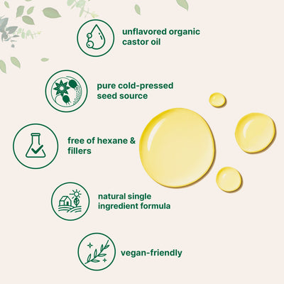 Micro Ingredients Organic Castor Oil, 32 fl oz