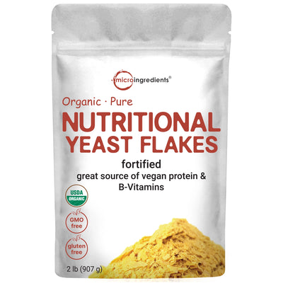 Organic Fortified Nutritional Yeast Flakes - Gluten Free front