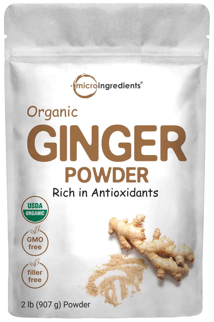 Organic Ginger Powder Front