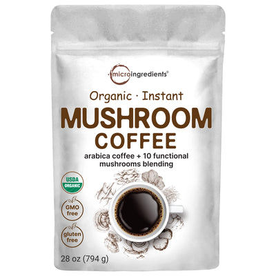 Organic Instant 10 in 1 Mushroom Coffee Powder Front