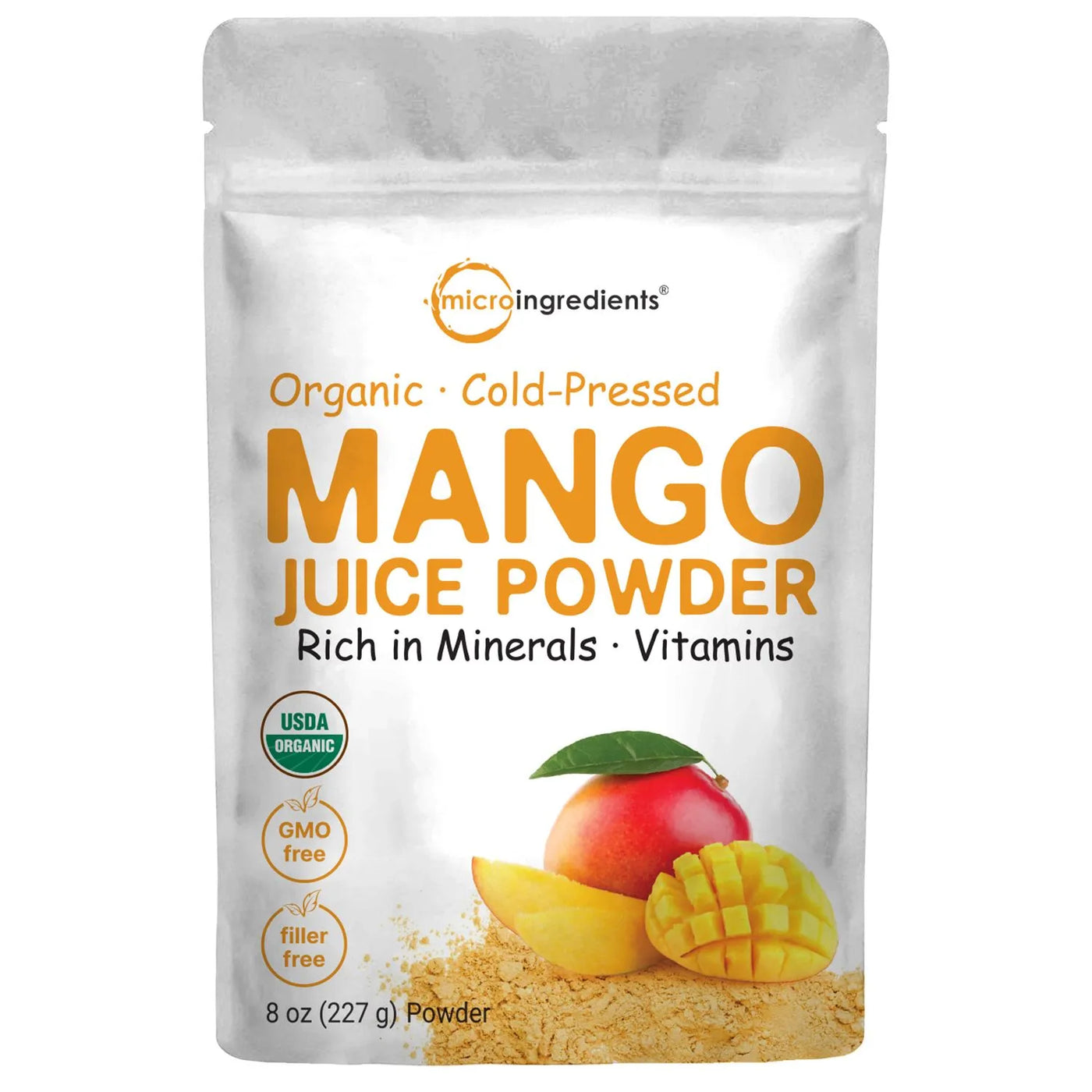 Organic Mango juice Powder Front