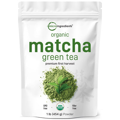 Organic Matcha Green Tea Powder Front
