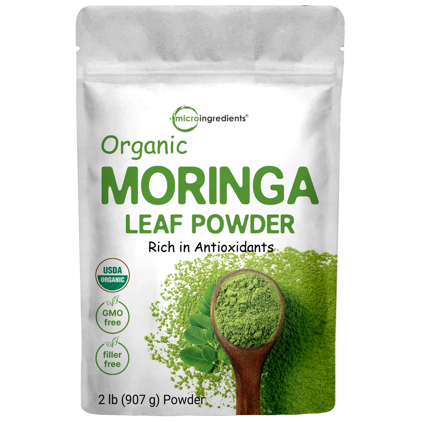 Organic Moringa Powder Front