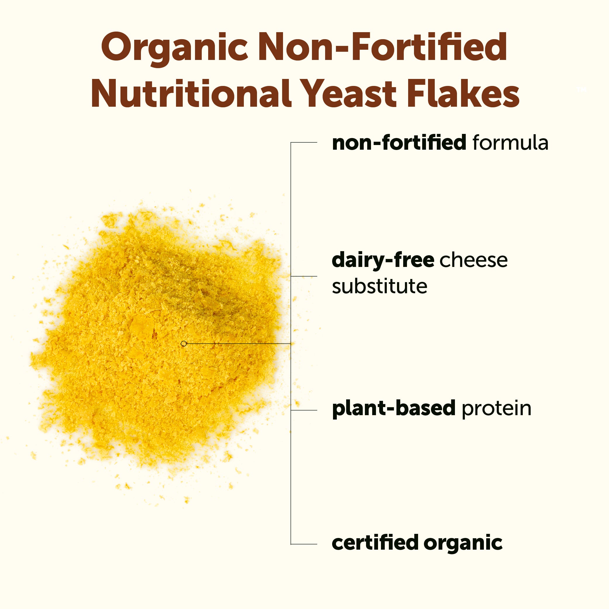 Micro Ingredients Organic Non-Fortified Nutritional Yeast Flakes - Pure & Powdered