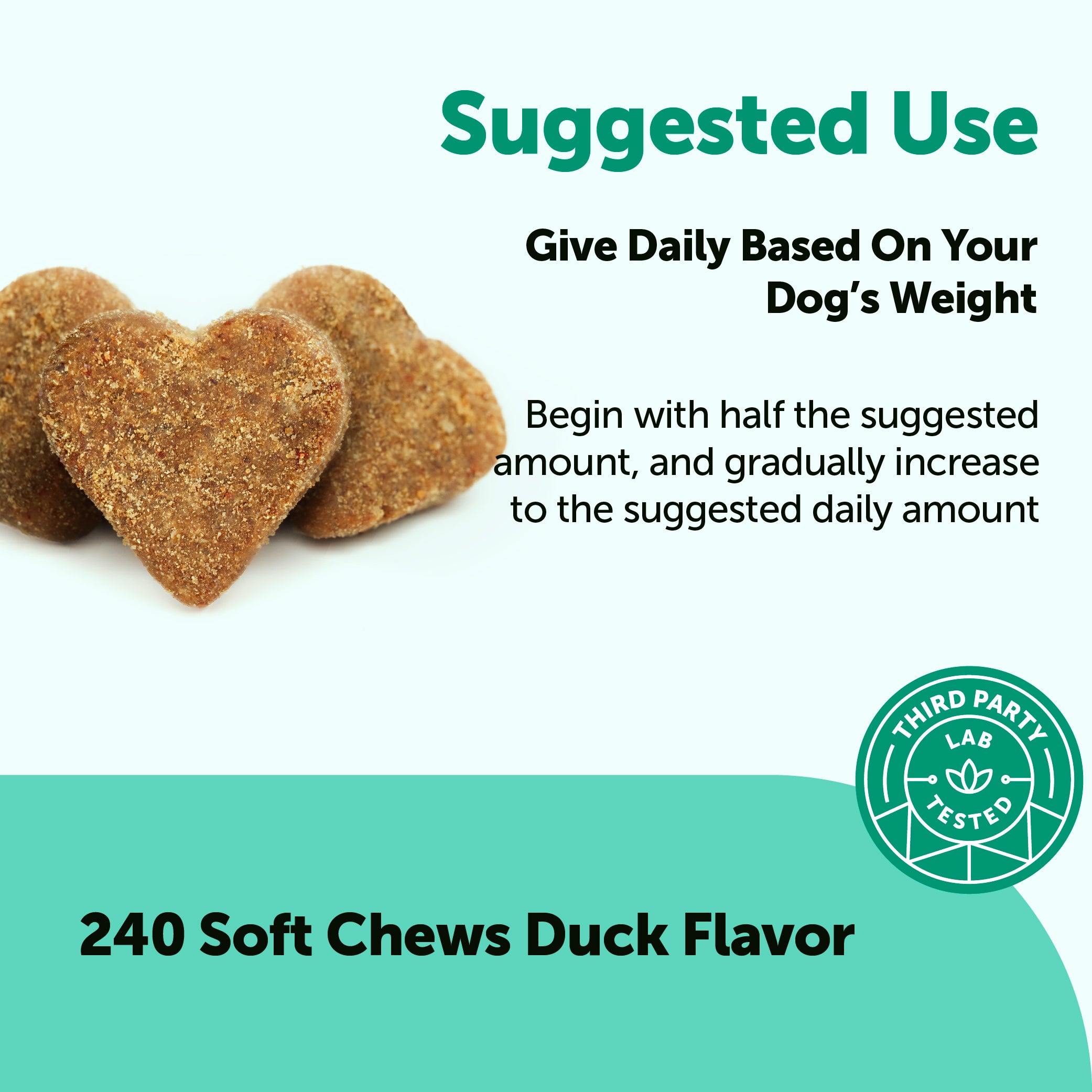Micro Ingredients Probiotics for Dogs 6 Billion CFU, Duck Flavor, 240 Soft Chews