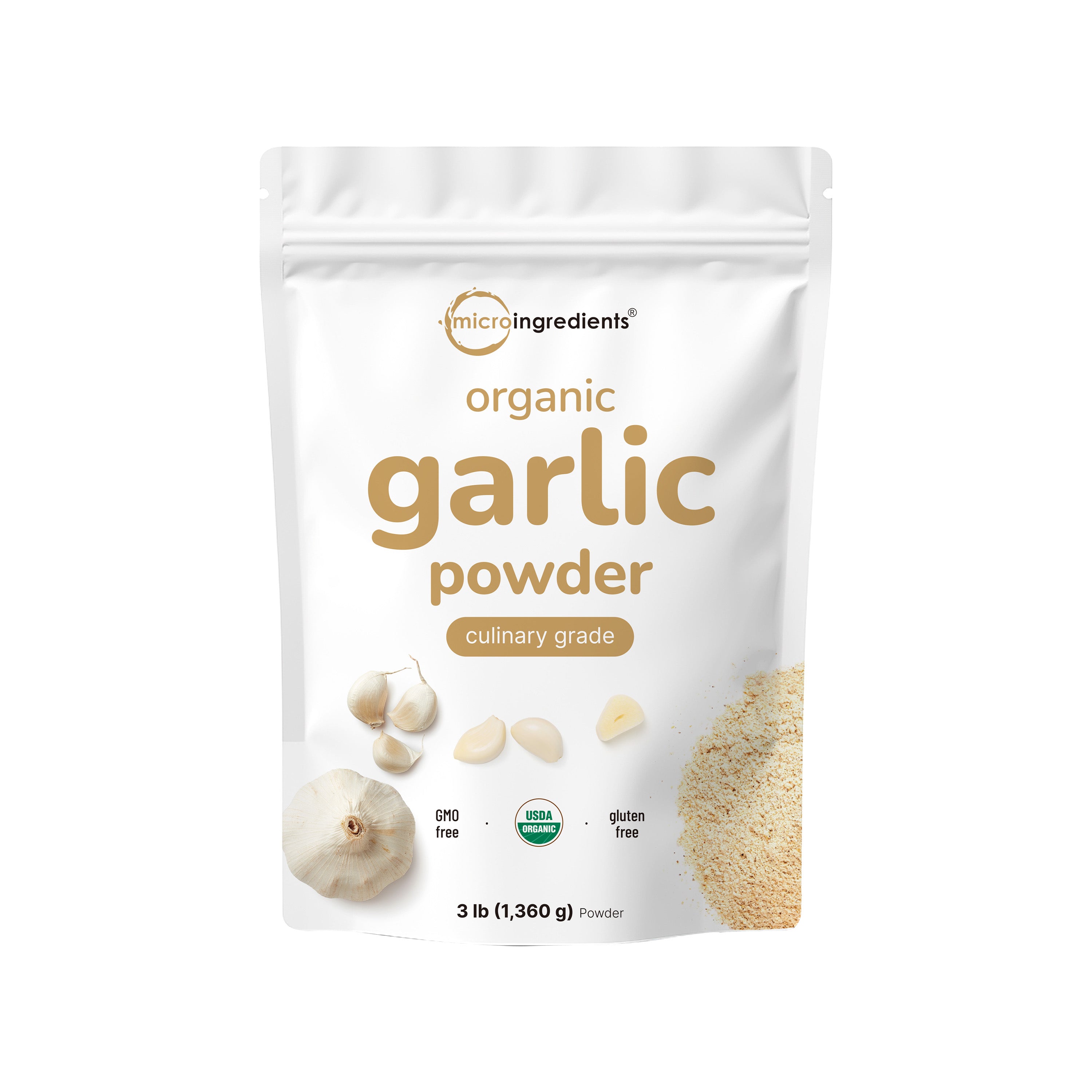 Micro Ingredients Organic Garlic Powder-3lb