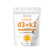 Micro Ingredients Vitamin D3 K2 5000IU /2000IU / 1000IU, Infused with Virgin Coconut Oil, 300 Softgels