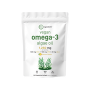 Micro Ingredients Vegan Omega 3 Algae Oil Supplement 1,250 mg Per Serving