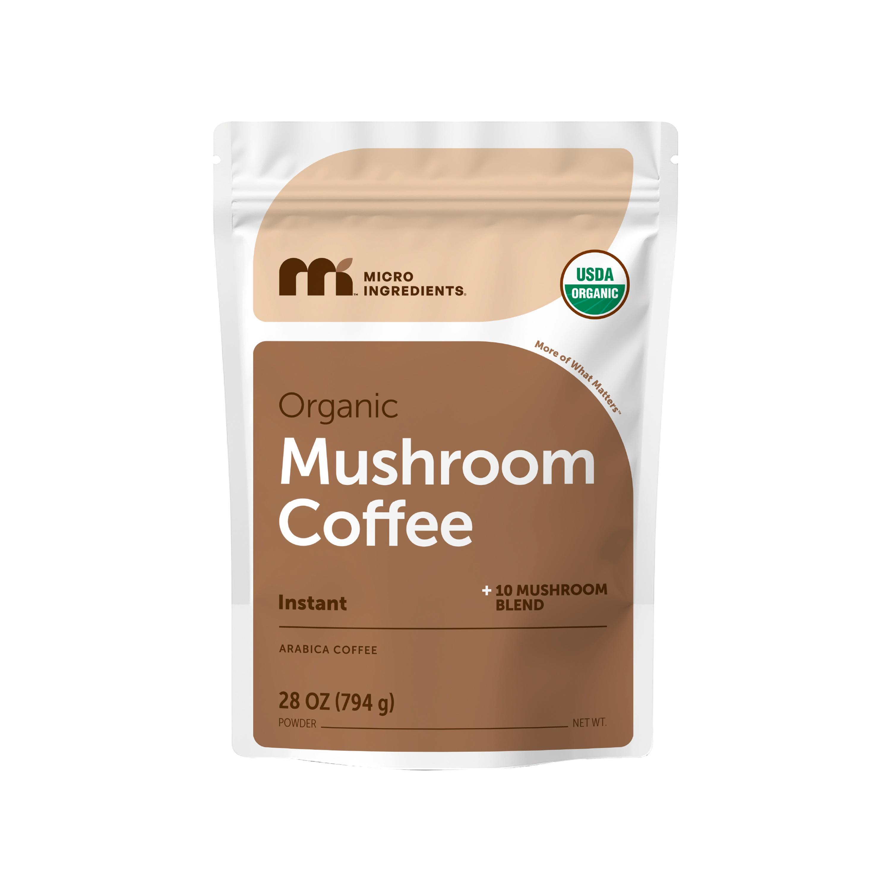 Micro Ingredients Organic Instant 10 in 1 Mushroom Coffee Powder