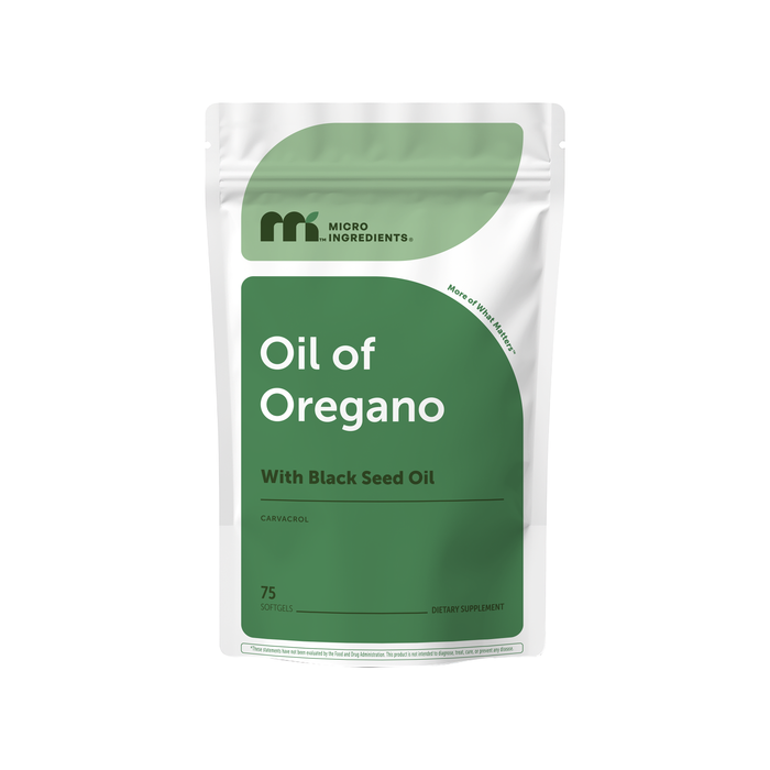 Micro Ingredients Oil of Oregano with Black Seed Oil Softgels