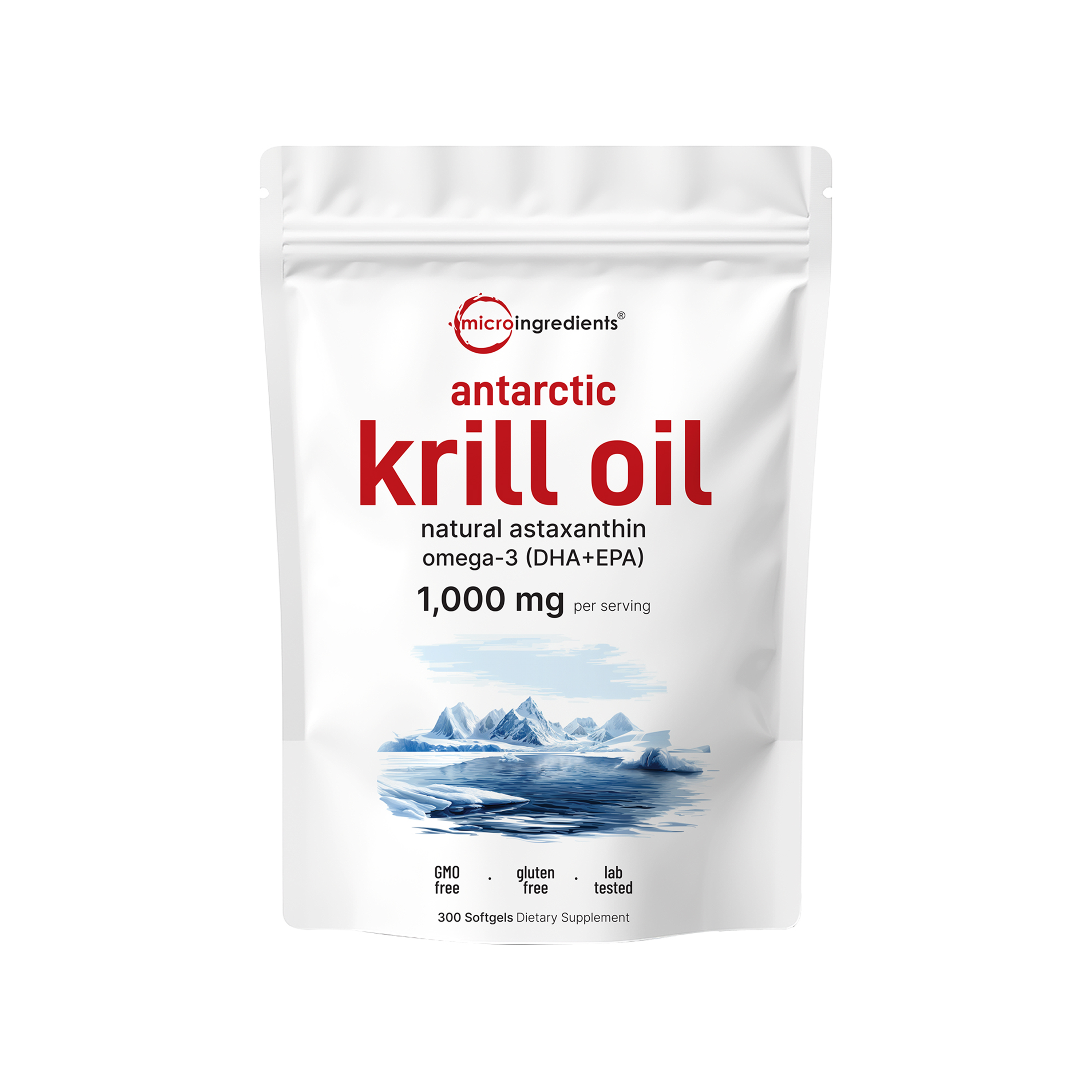 Micro Ingredients Antarctic Krill Oil 1000mg with Omega 3