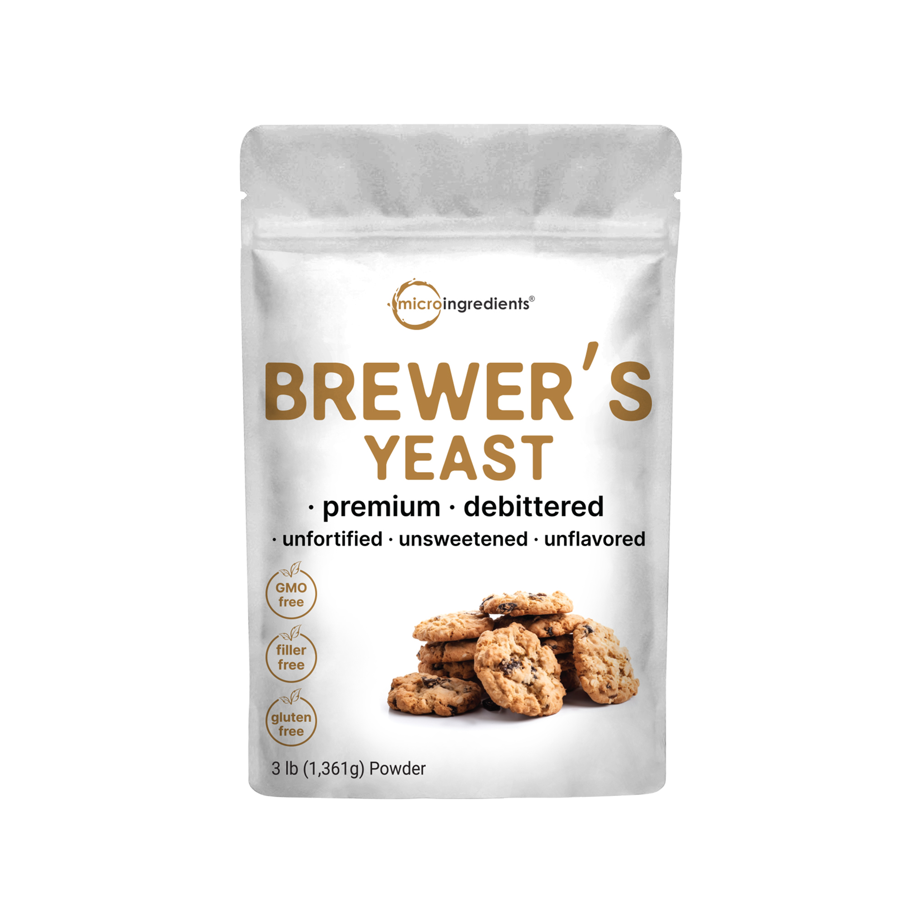 Micro Ingredients Brewers Yeast Powder, 3LB