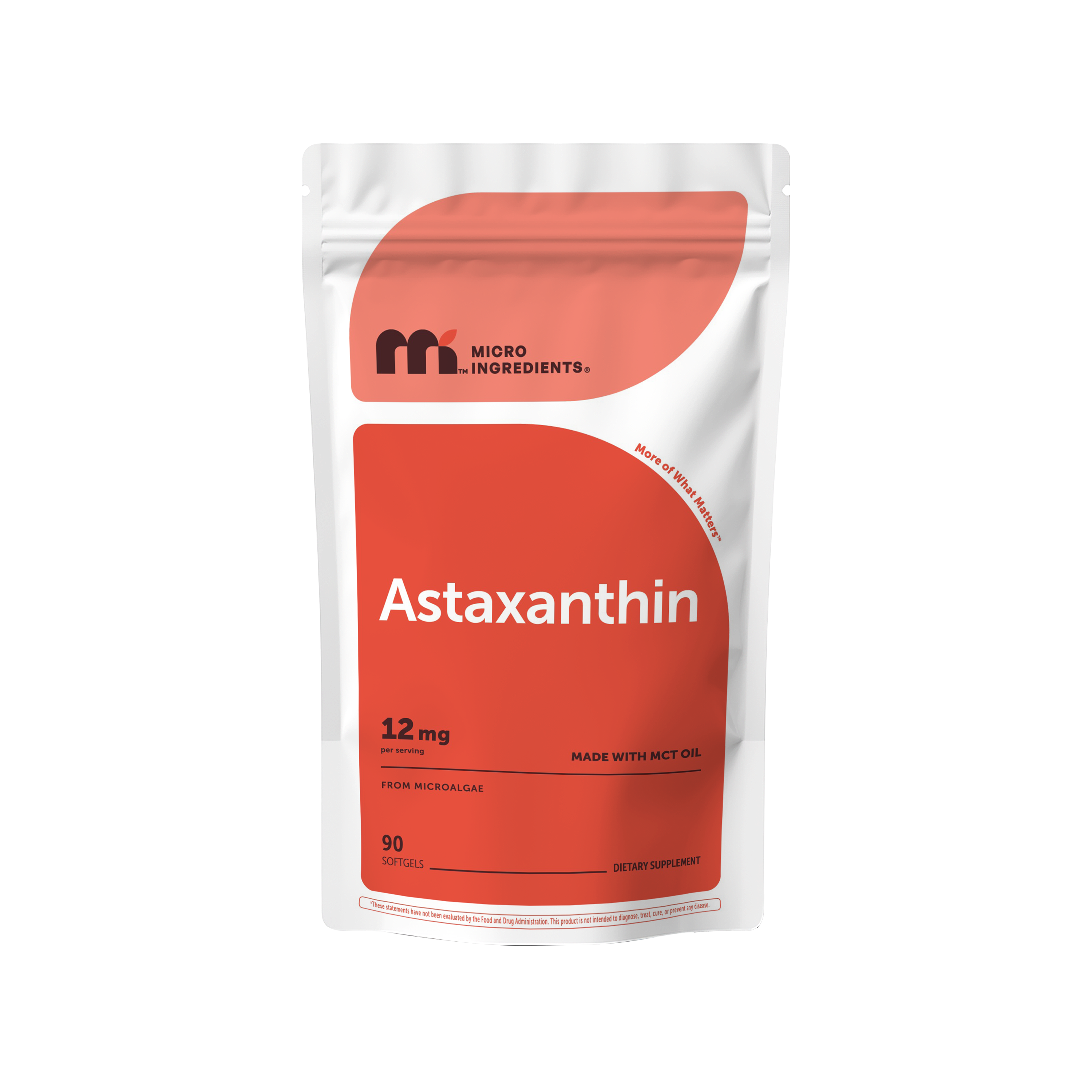 Micro Ingredients Astaxanthin 12mg softgels, tanning pills, Strength Carotenoids Skin Supplement w. 100% Natural Astaxanthin from MicroAlgae
