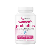 Micro Ingredients Women’s Probiotics 100 Billion CFU, 120 Veggie Capsules