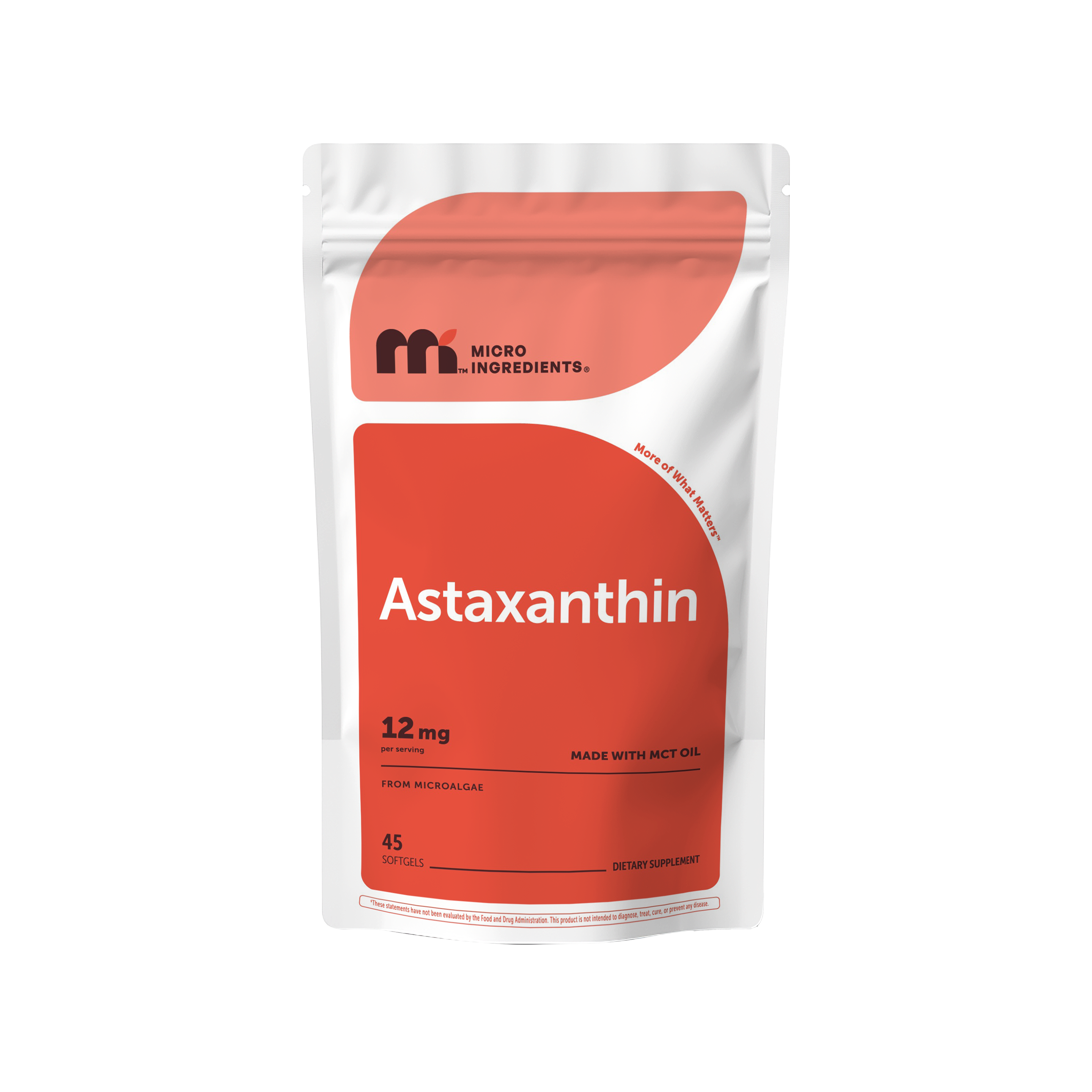 Micro Ingredients Astaxanthin 12mg softgels, tanning pills, Strength Carotenoids Skin Supplement w. 100% Natural Astaxanthin from MicroAlgae