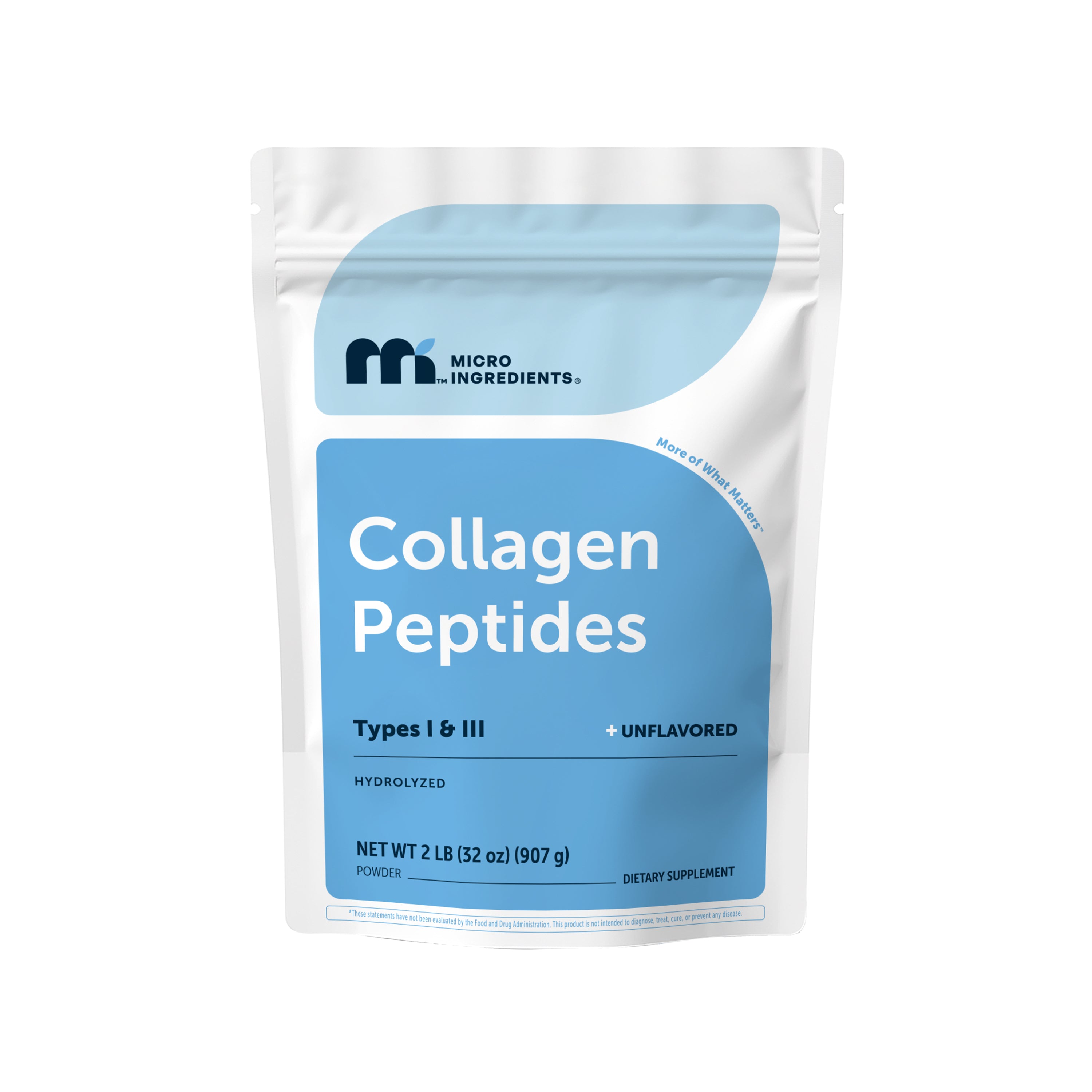 Micro Ingredients Bovine Collagen Peptides Powder, 2lb