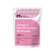 Micro Ingredients Omega-3 Fish Oil Complex for Women 3000mg, 240 Softgels