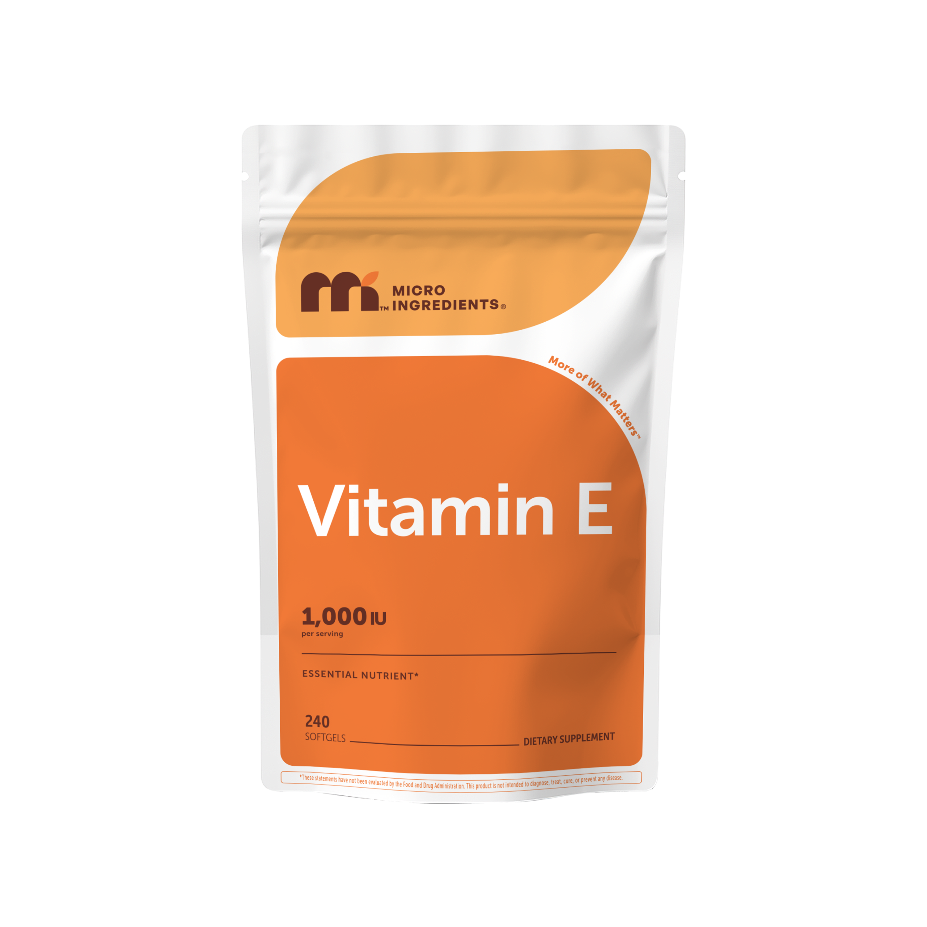 Micro Ingredients Vitamin E 1000 IU, 240 Softgels