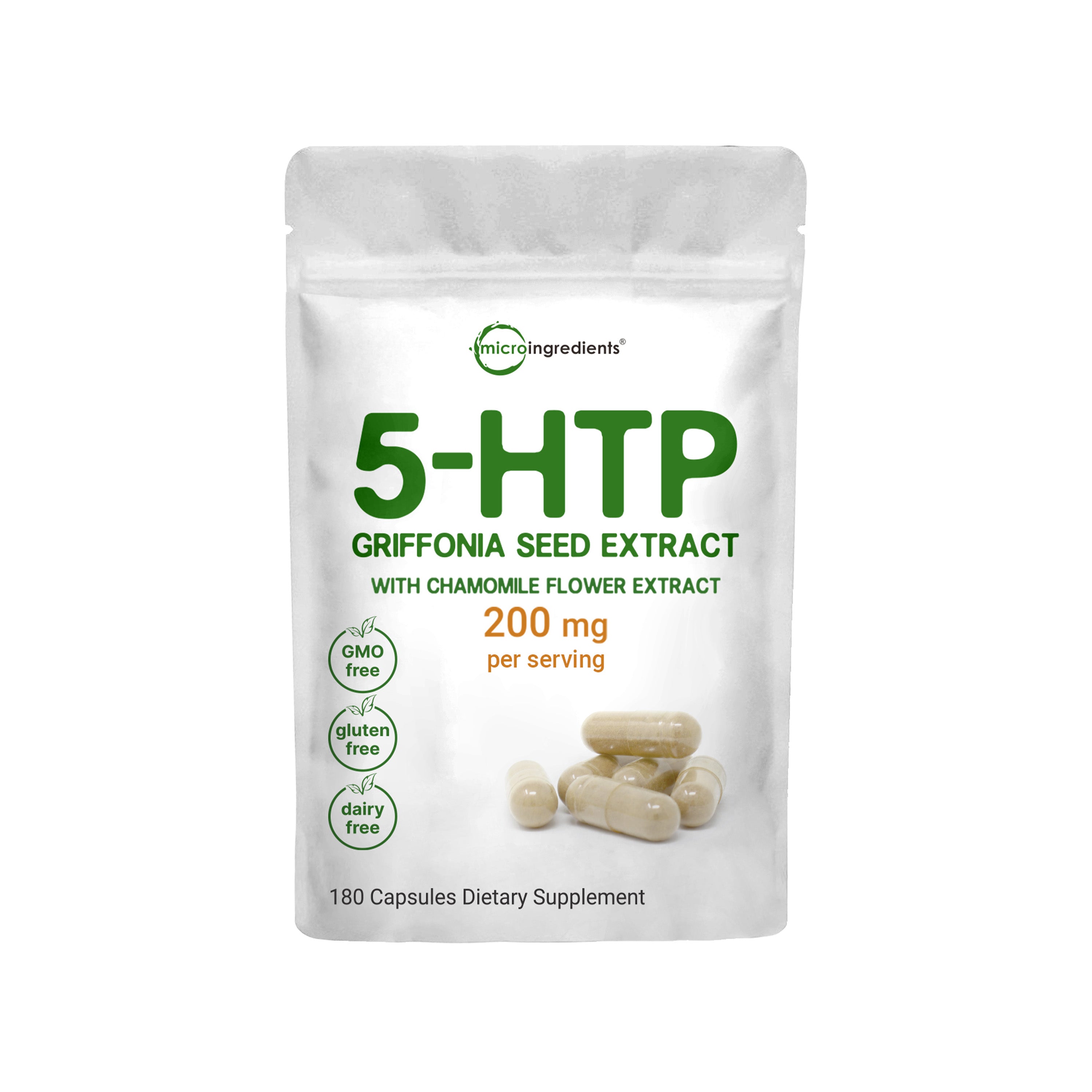 Micro Ingredients 5-HTP with Chamomile 200mg