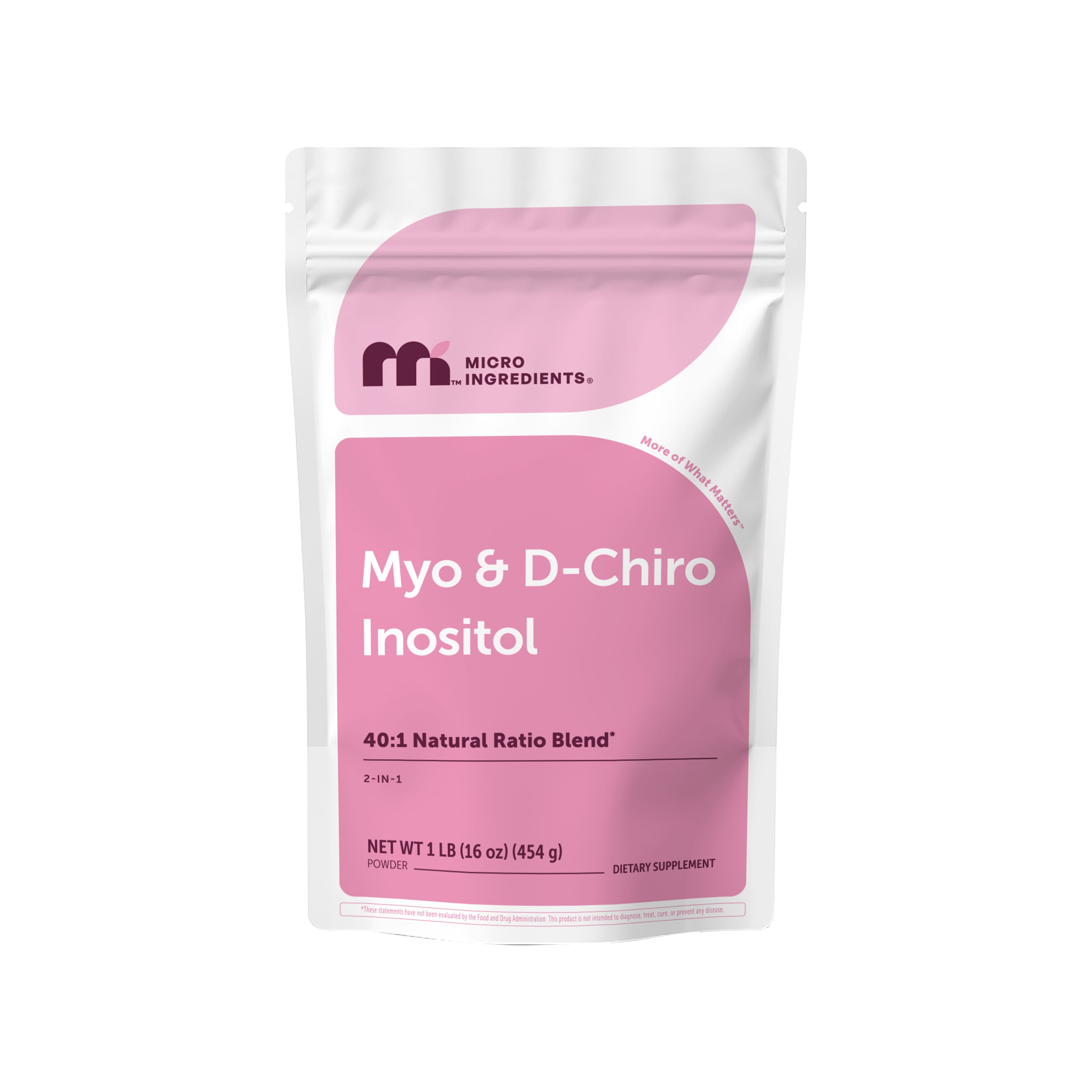 Micro Ingredients Myo & D-Chiro Inositol Powder, Hormonal Balance & Ovarian Support