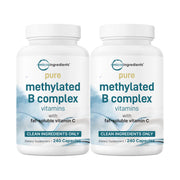 Micro Ingredients 2 Pack Pure Methylated B Complex, 480 Capsules