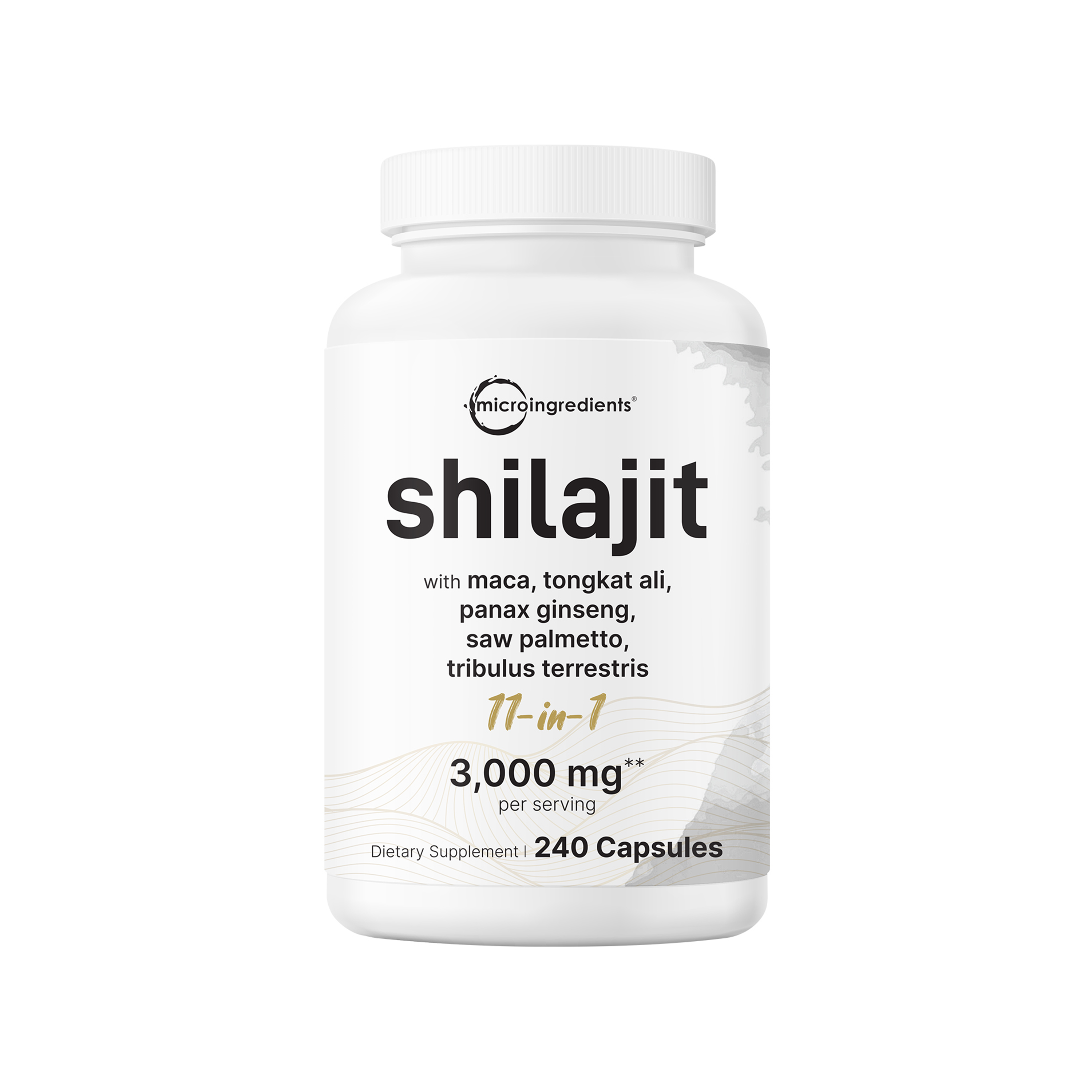 Micro Ingredients Shilajit 11-in-1 3000mg, 240 Capsules