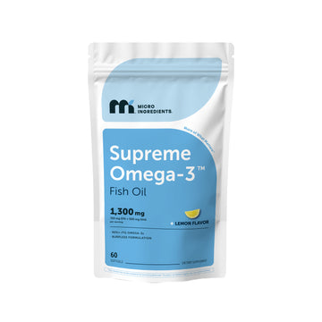 Micro Ingredients Supreme Omega-3 Fish Oil w/ Ultra High EPA & DHA, Burpless Softgels