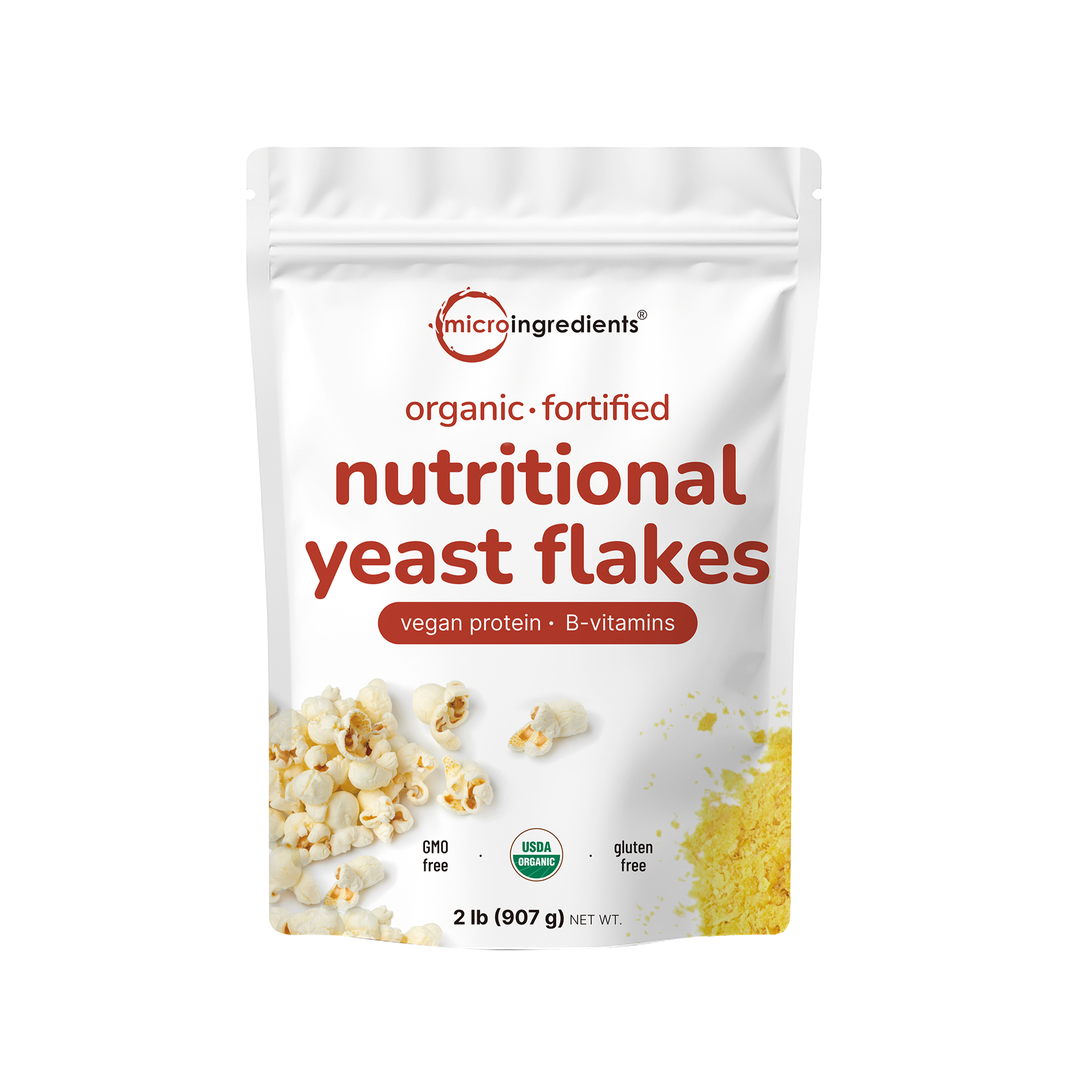 Micro Ingredients Organic Fortified Nutritional Yeast Flakes - Gluten Free
