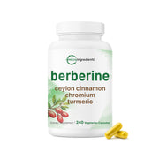 Berberine with Ceylon Cinnamon, Chromium, & Turmeric, 240 Vegetarian Capsules