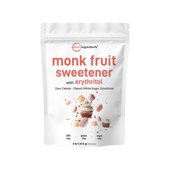 Micro Ingredients Monk Fruit Sweetener Granules, 4lb