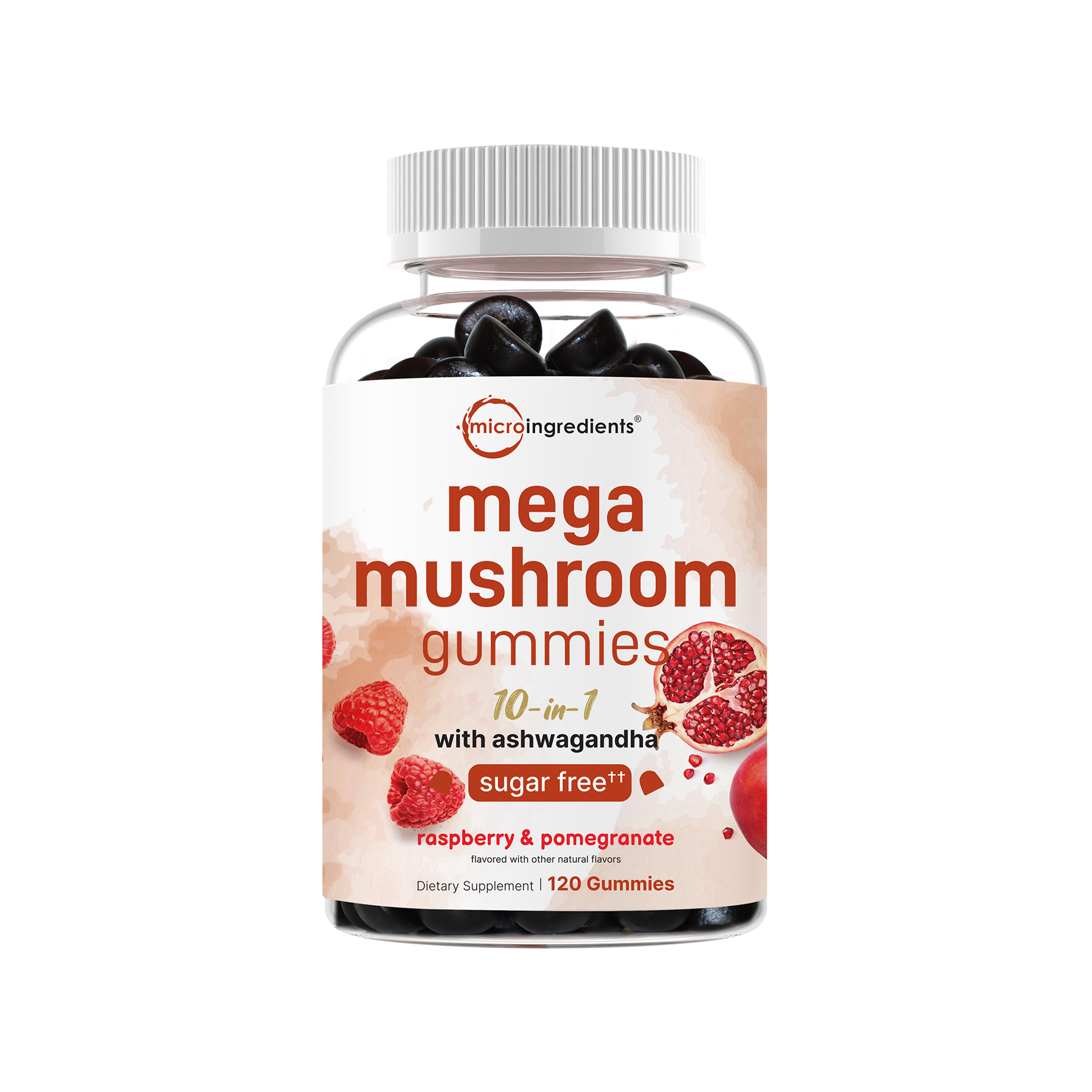 Micro Ingredients Mega Mushroom Gummies, 120 Count