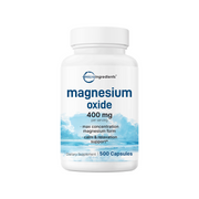 Micro Ingredients Magnesium Oxide 400mg, 500 Capsules