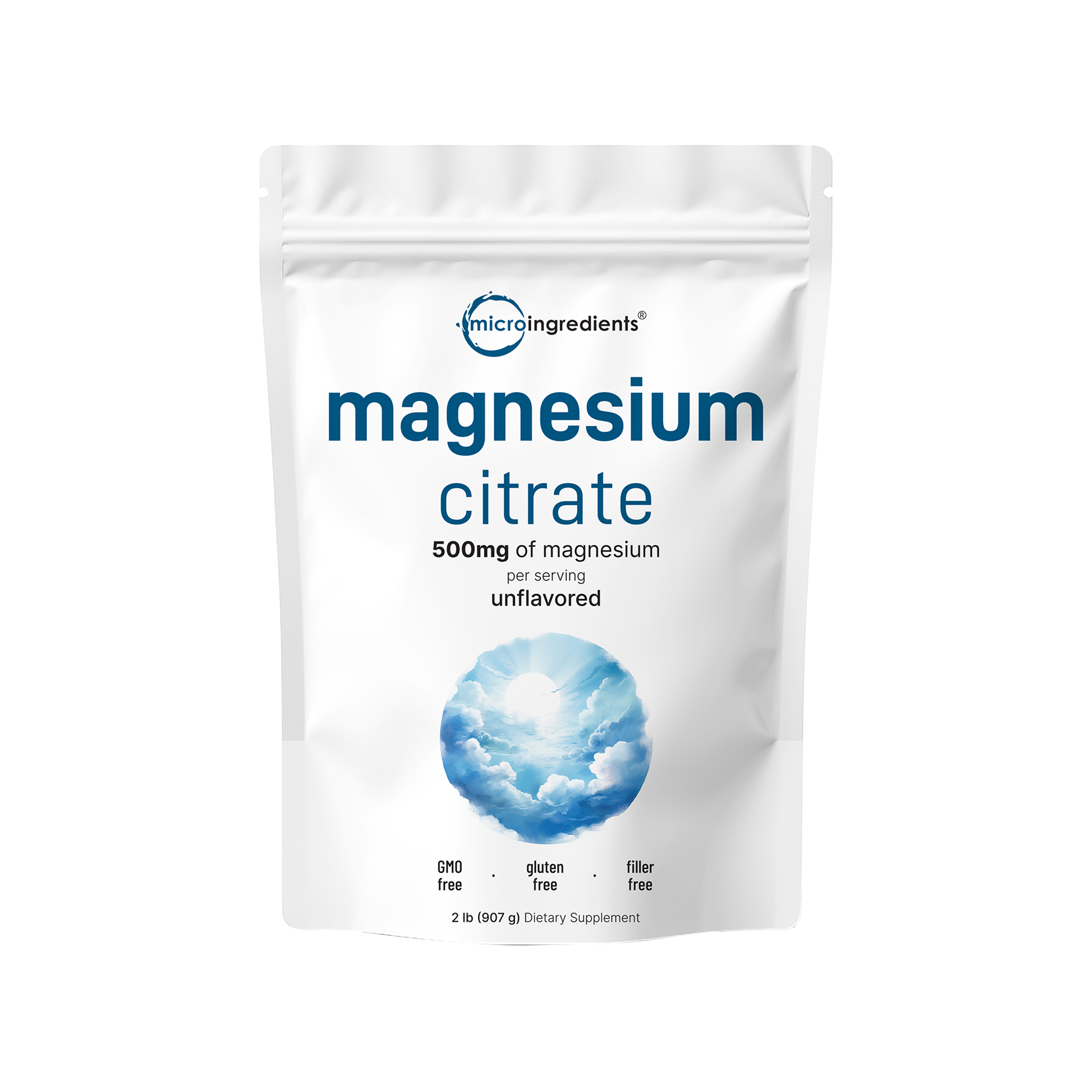 Micro Ingredients Magnesium Citrate Powder, 2 Pounds