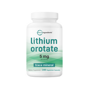 Micro Ingredients Lithium Orotate 5mg, 240 Vegetarian Capsules
