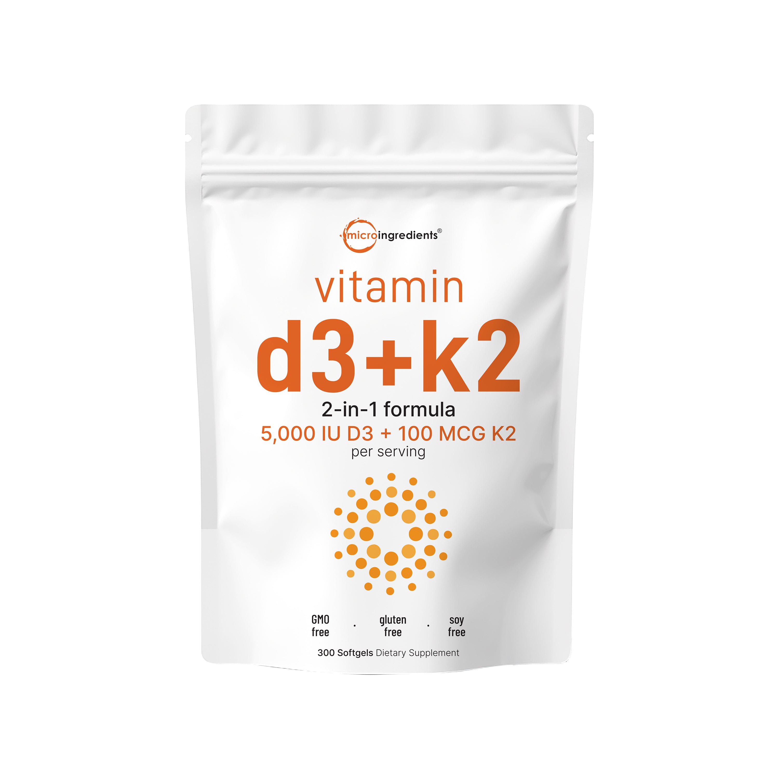 Micro Ingredients Vitamin D3 K2 Softgels 5000IU