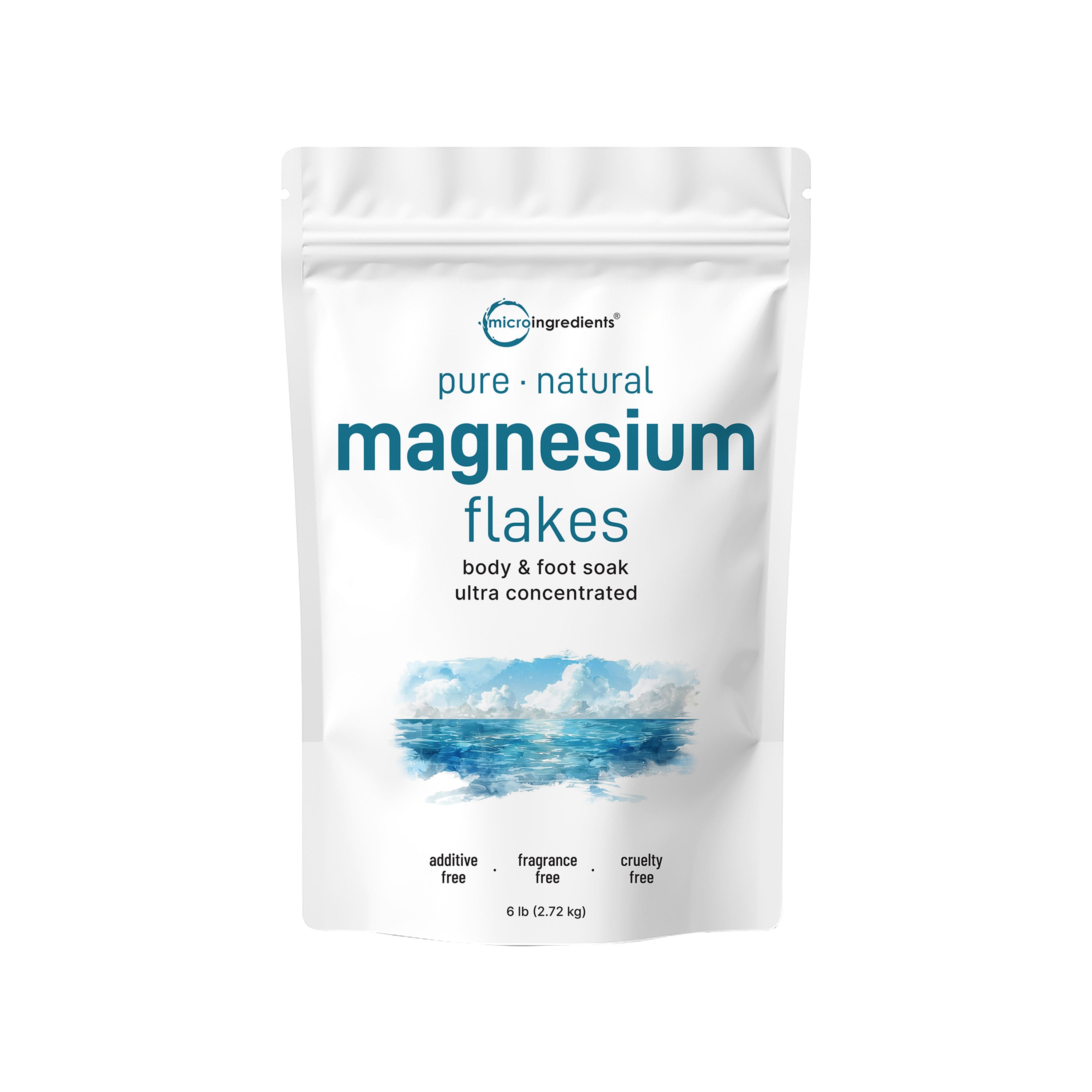 Micro Ingredients Pure Magnesium Bath Flakes 6lb