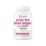 Micro Ingredients Grass-fed Beef Organ for Women 1200mg, 240 Capsules