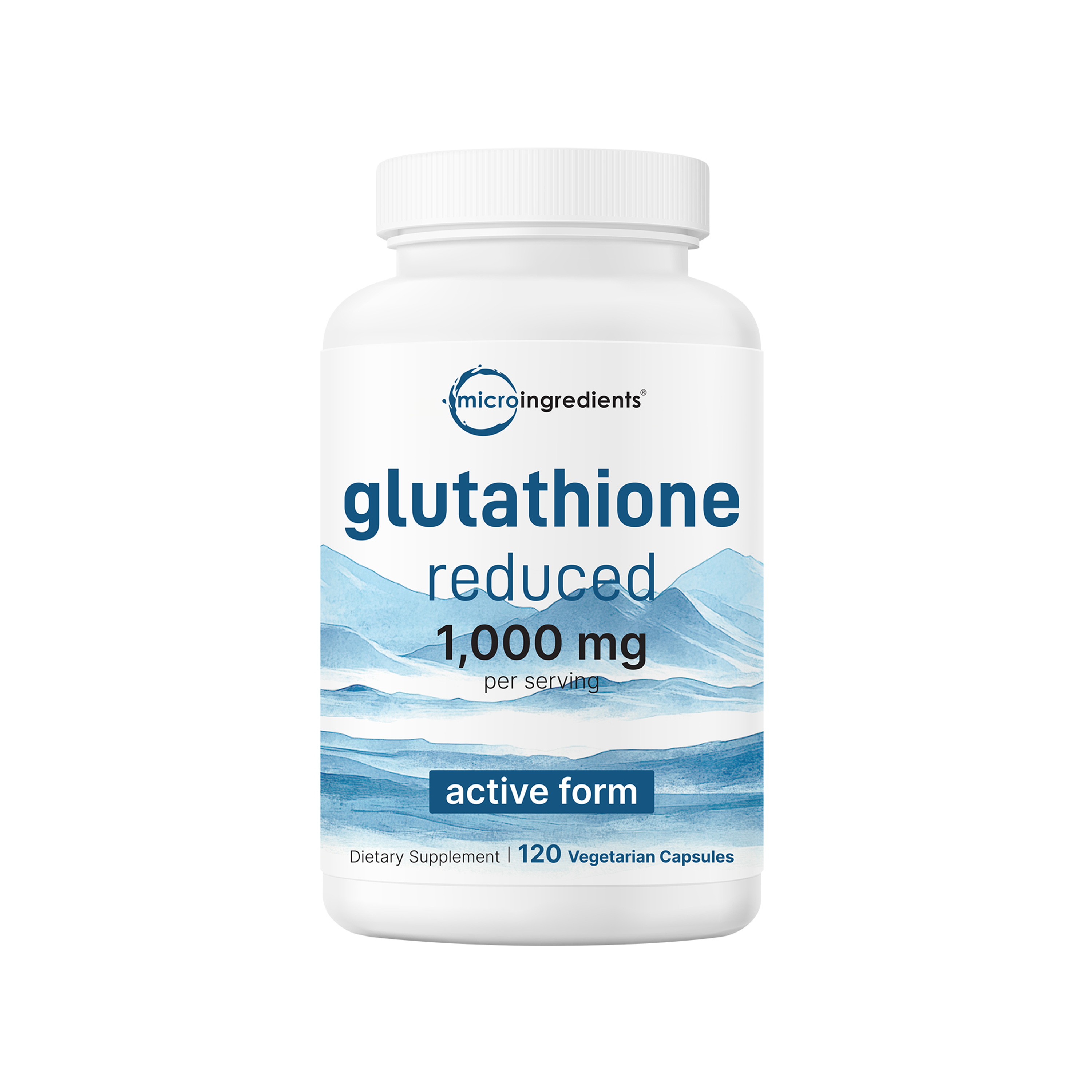 Micro Ingredients Glutathione 1,000mg, 120 Veggie Capsules