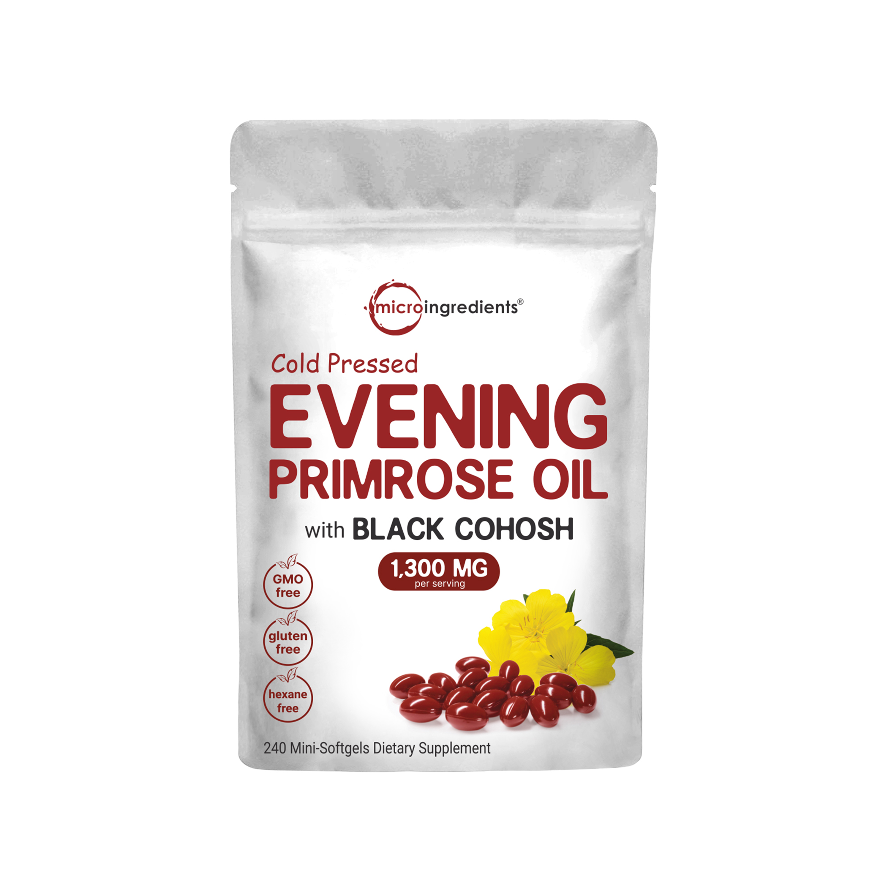 Best Evening Primrose Oil Softgels for Hair & Labor – Micro Ingredients
