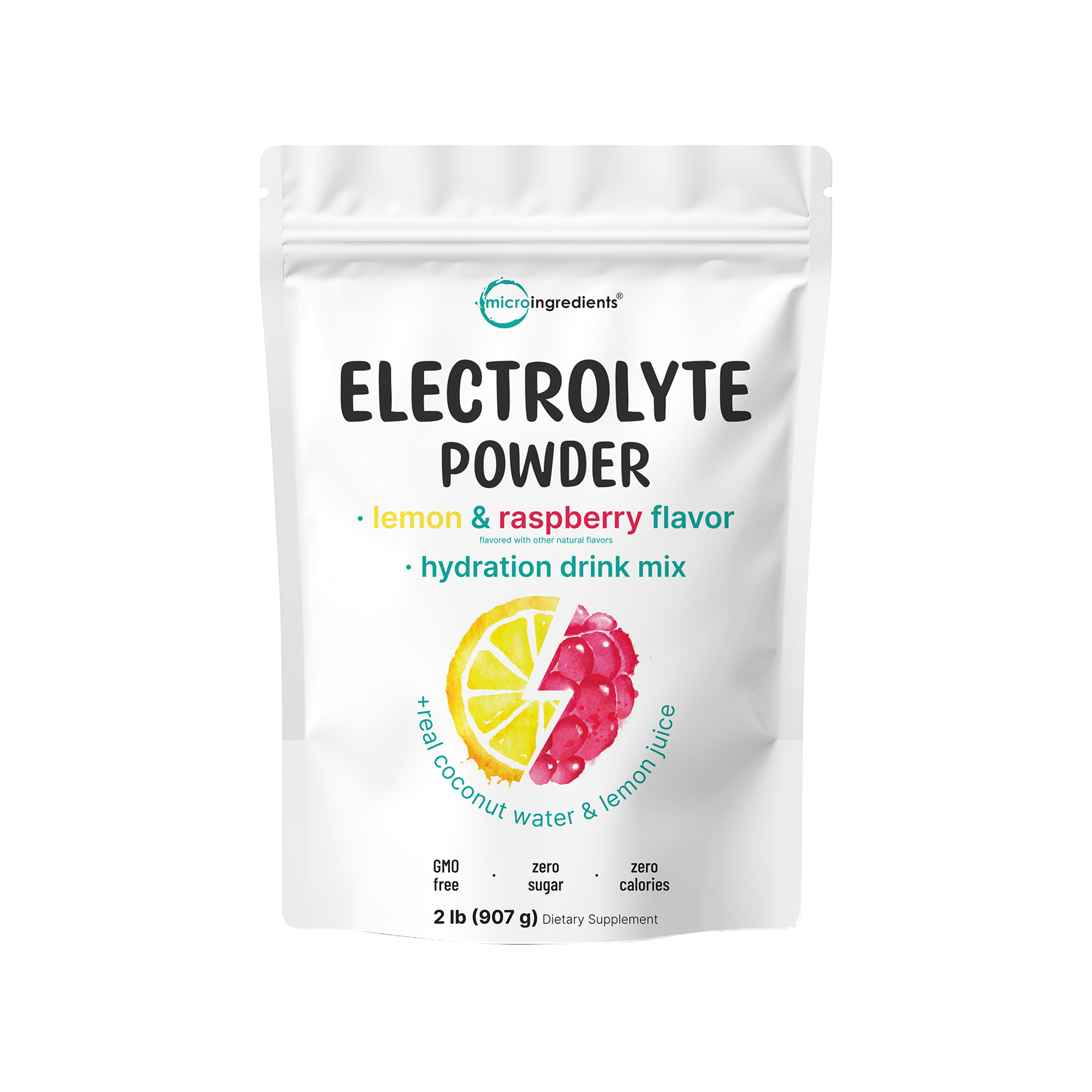Micro Ingredients Electrolyte Hydration Drink Mix Powder, 2lb