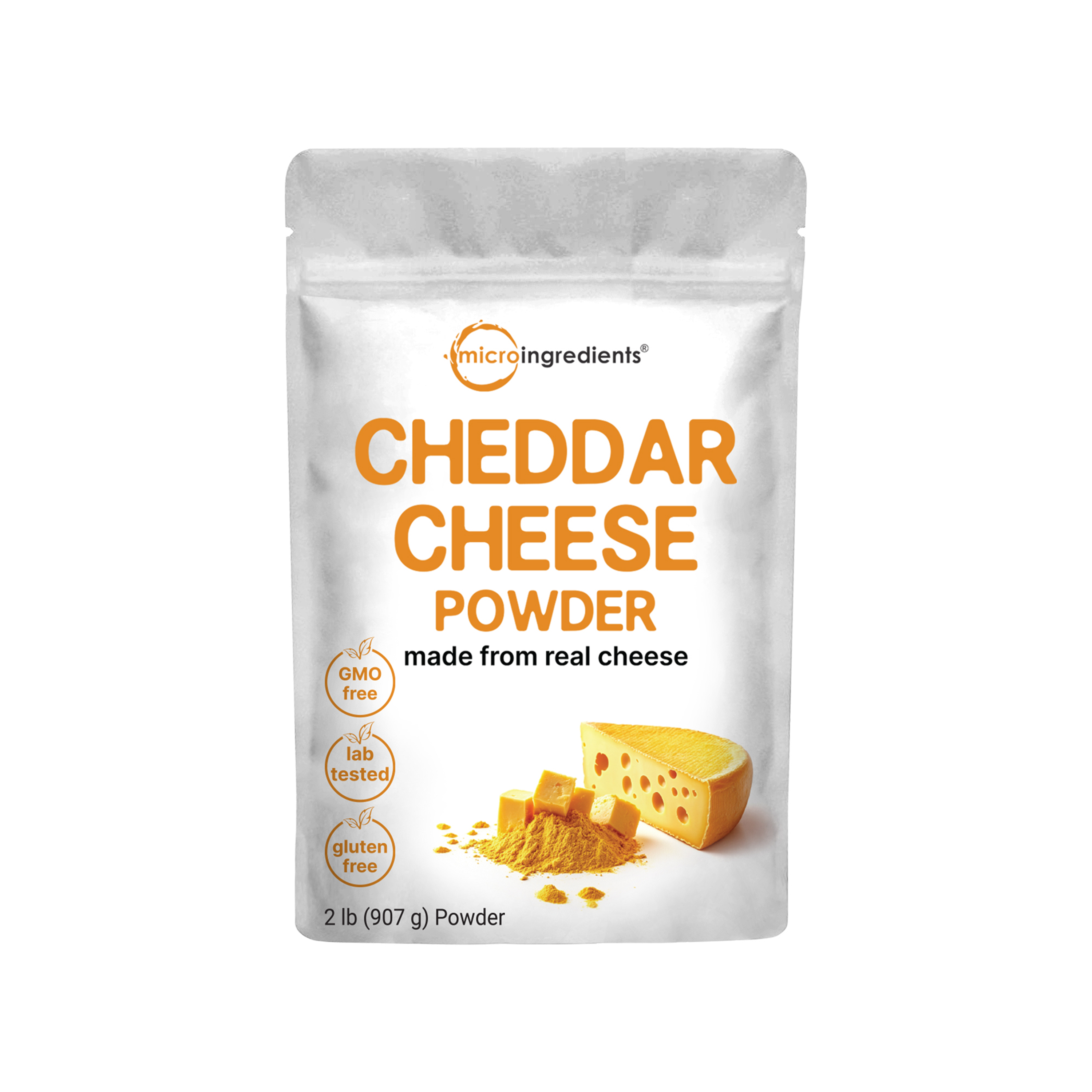 Micro Ingredients Cheddar Cheese Powder, 2lbs | Made from Real Raw Che