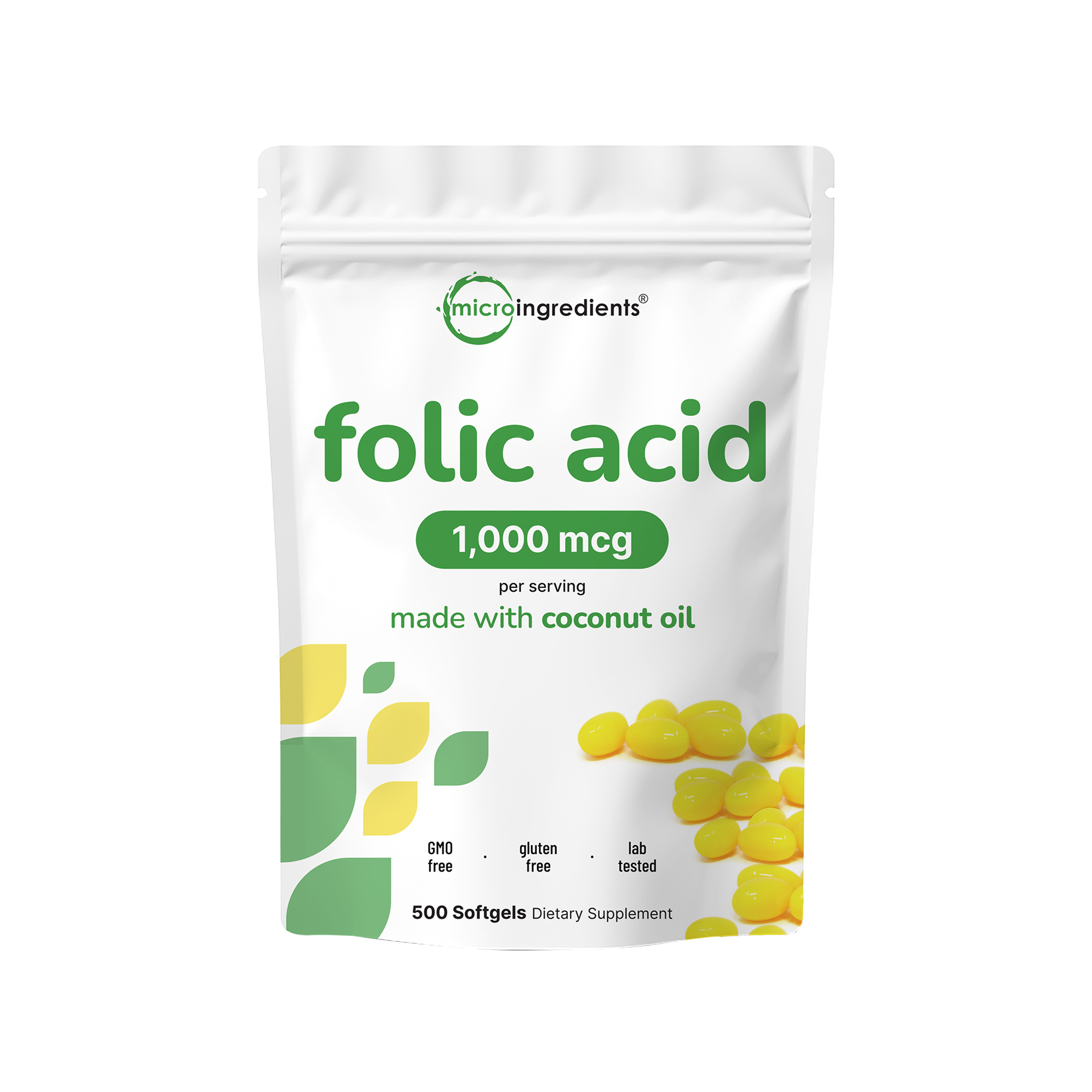 Micro Ingredients Premium Folic Acid Softgels
