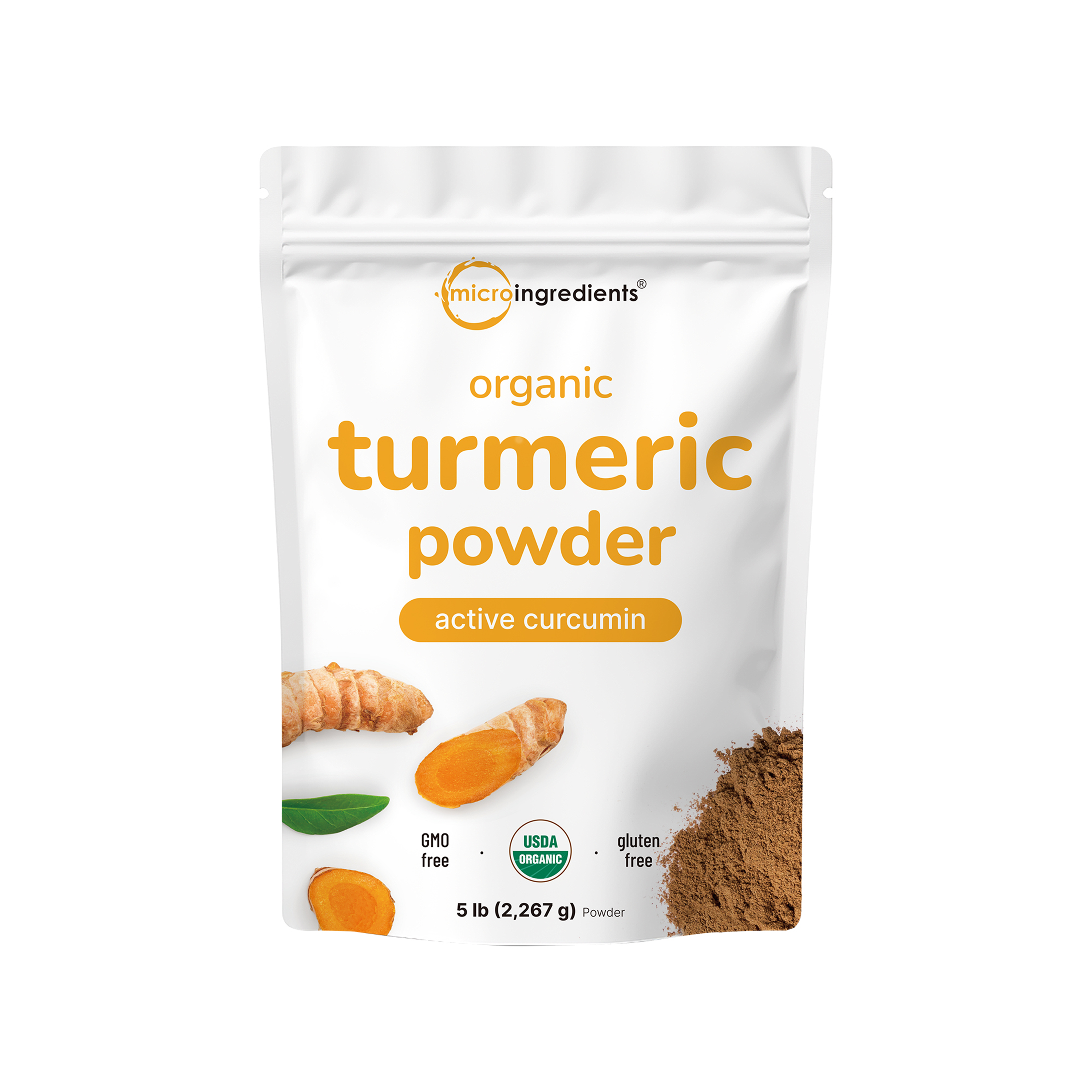 Micro Ingredients Organic Turmeric Powder, 5 Pounds