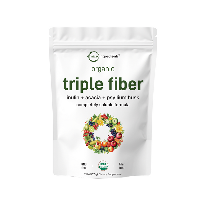 Micro Ingredients Organic Triple Fiber Powder, 2lb