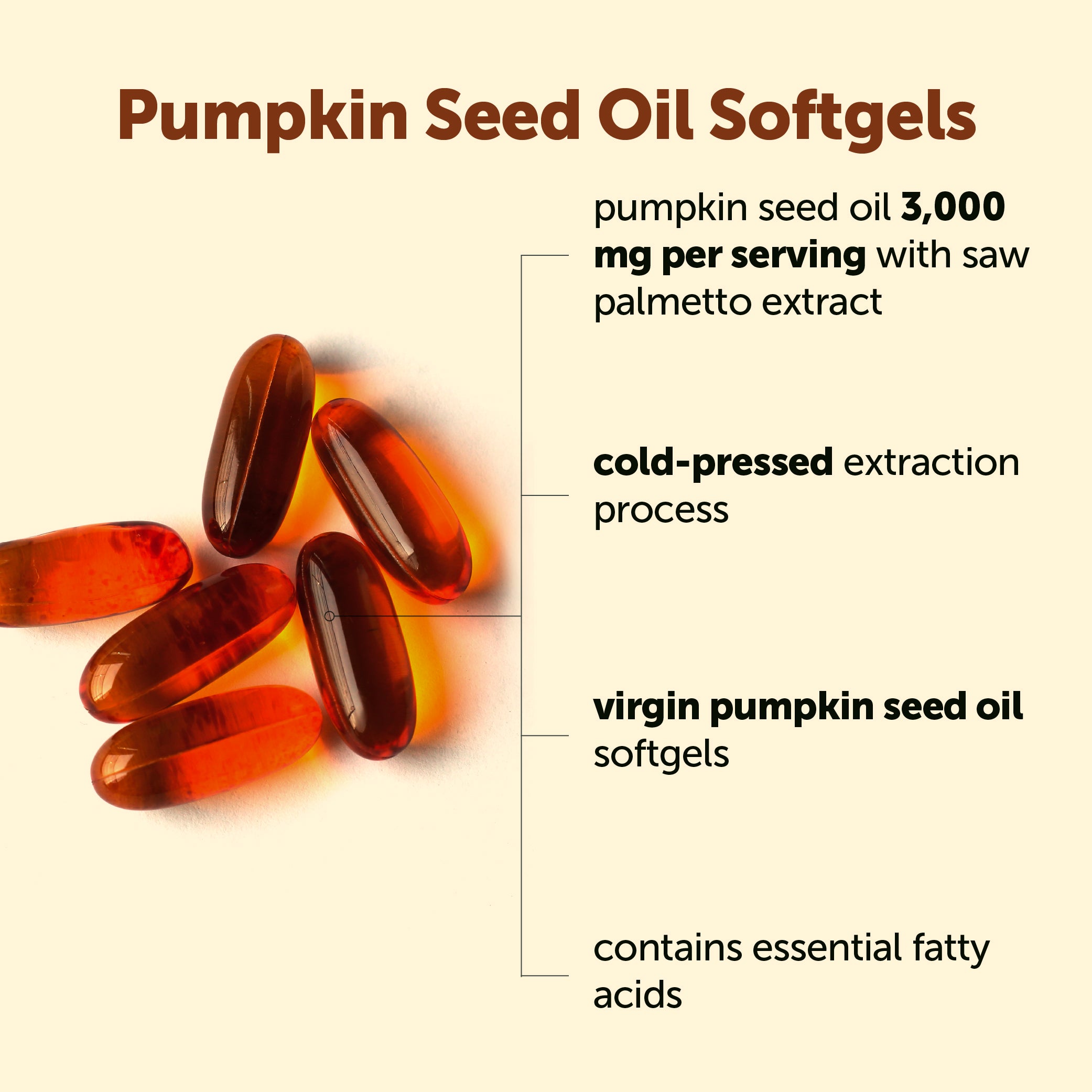 Micro Ingredients Pumpkin Seed Oil with Saw Palmetto Softgels