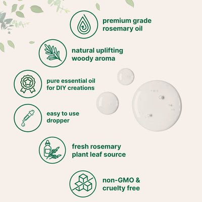 Micro Ingredients Pure Rosemary Essential Oil 8 floz (237mL)